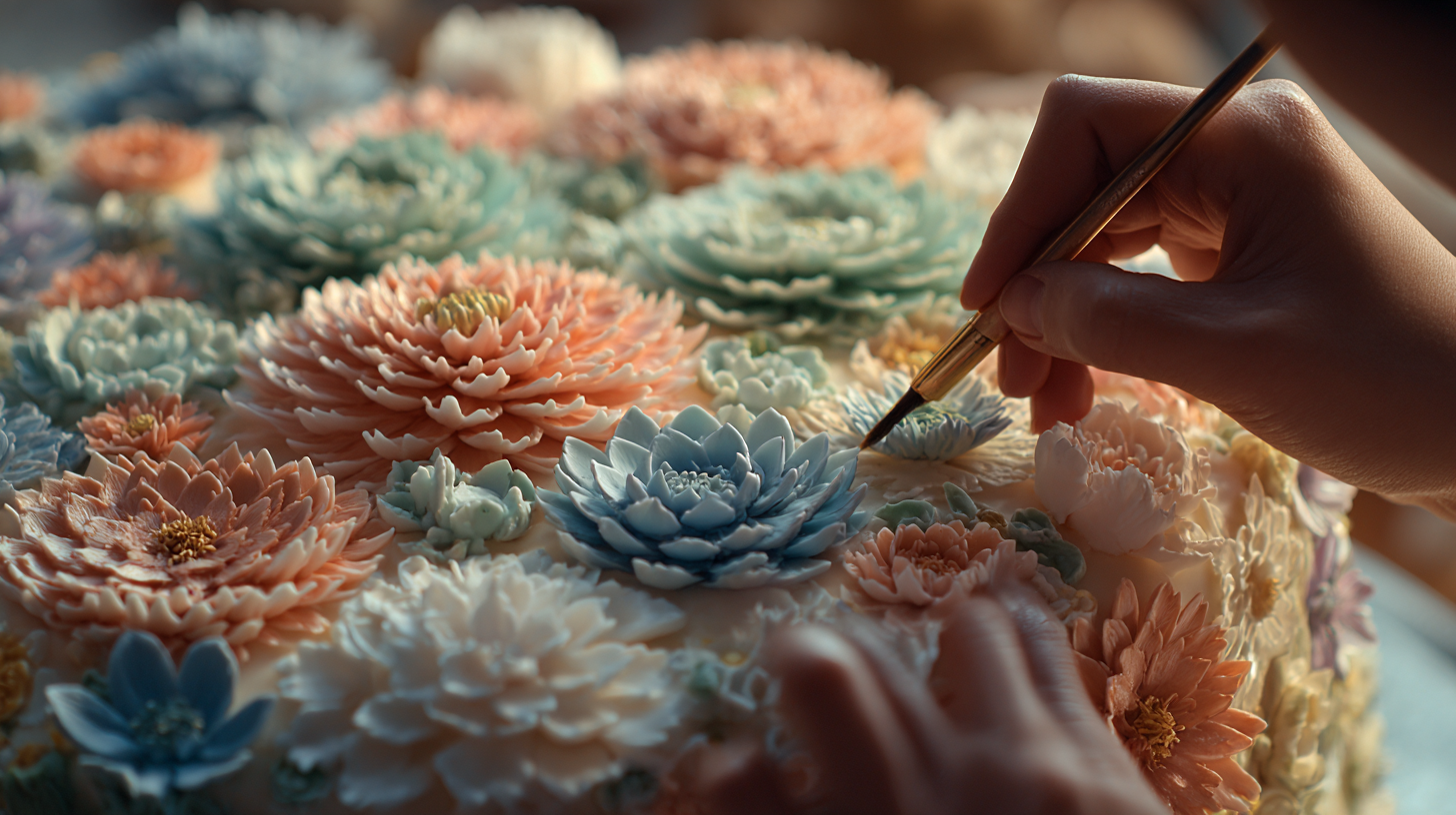 Jak wybierać i stosować kwiaty waflowe na tort